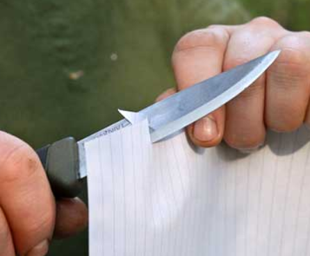 dull knife blade from cutting paper